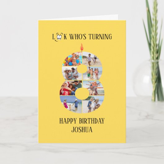 8. Geburtstagskarte Karte (Vorderseite)