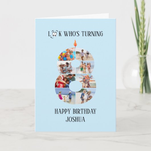 8. Geburtstagskarte Karte (Vorderseite)