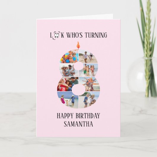 8. Geburtstagskarte Karte (Vorderseite)