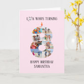 8. Geburtstagskarte Karte (Gelbe Blume)