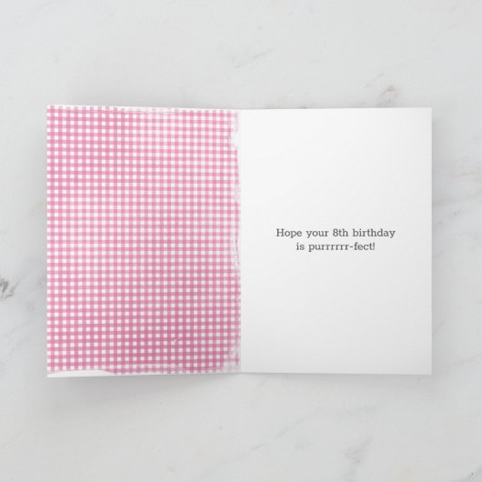 8. Geburtstagskatze Karte (Innenseite)