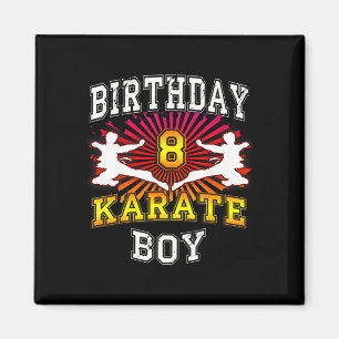 8. Geburtstagskind - Karate 8 Jahre Magnet