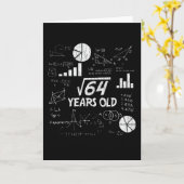 8. Geburtstagsplatz von 64 - 8 Jahre alter Tag Karte (Gelbe Blume)