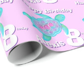 8. Geburtstagsverpackung des Geschenkpapier (Rolleneckpunkt)