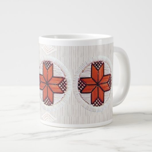 8 gezeigter Stern-Spule inspirierter Jumbo-Tasse (Vorderseite Rechts)