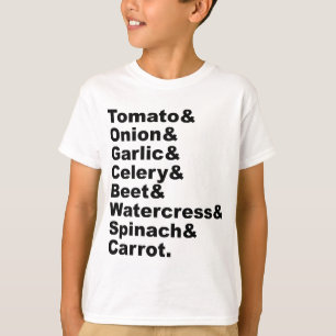 8 gute pflanzliche Erzeugnisse, die zusammen gut s T-Shirt