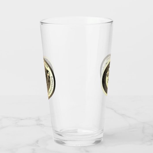 8. Hochzeit Jubiläum Bigger Bronze Medallion Glas (Links)