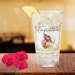 8. Hochzeitsjubiläum Frühlingsblumen Foto Glas