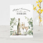 8. Hochzeitsjubiläum Wein und Efeu   Karte (Gelbe Blume)