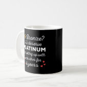 8. Hochzeitstag I - Bronze Funny Couple Kaffeetasse (Vorderseite Links)
