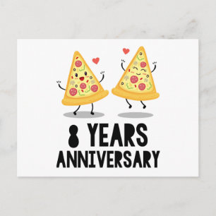 8. Hochzeitstag Postkarte