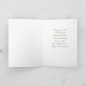 8. Hochzeitstag Sentimentale Clematis Rebe Karte (Innenseite)