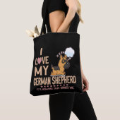 8 Ich Liebe mein deutscher Schäferhund Es sind Men Tasche (Von Nahem)