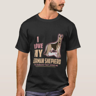 8 Ich liebe meinen deutschen Schäferhund, es sind T-Shirt