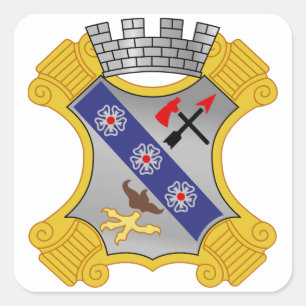 8. Infanteriebehandlung - DUI Quadratischer Aufkleber