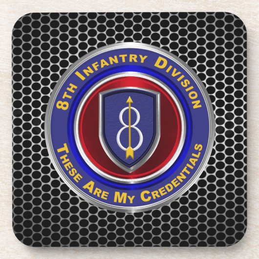 8. Infanteriedivision Getränkeuntersetzer (Vorderseite)