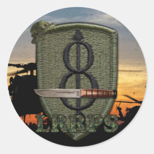 8. Infanteriedivision lrrps lrrp Runder Aufkleber