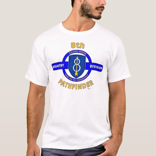 8. INFANTERIEDIVISION "PFADFINDER " T-Shirt (Vorderseite)