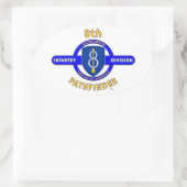8. INFANTRIEB "PATHFINDER" OVALER AUFKLEBER (Tasche)