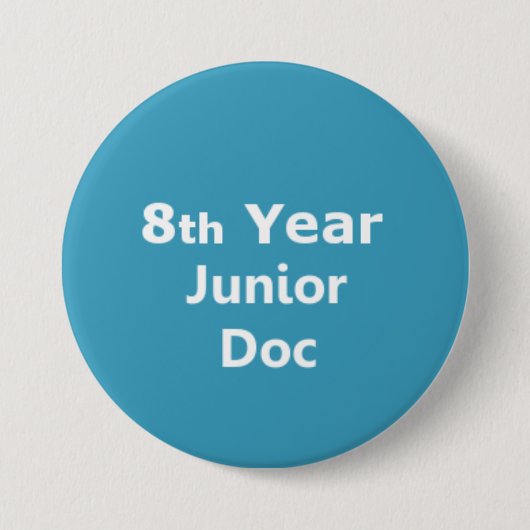 8. Jahr-Juniordoktor-Abzeichen Button (Vorderseite)