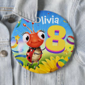 8 Jahre Abzeichen zum Geburtstag nach Maß Kleine L Button (Beispiel)