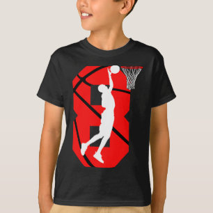 8 Jahre alt 8. Geburtstag Boy Basketball Liebhaber T-Shirt