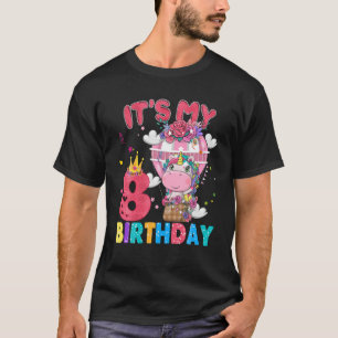 8 Jahre alt 8. Geburtstag Einhorn Girls Phantastis T-Shirt