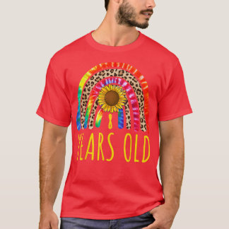 8 Jahre alt 8. Geburtstag Gefärbte Krawatte Sonnen T-Shirt
