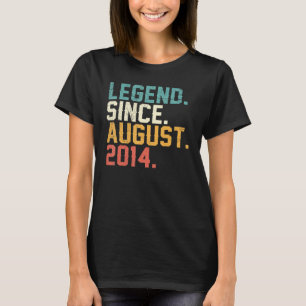 8 Jahre alt 8. Geburtstag Junge Legende seit 2. Au T-Shirt
