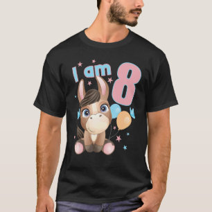 8 Jahre alt 8 Geburtstag Outfit Junge Niedliches P T-Shirt