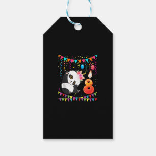 8 Jahre alt 8. Geburtstag Panda Einhorn Girl Gesch Geschenkanhänger