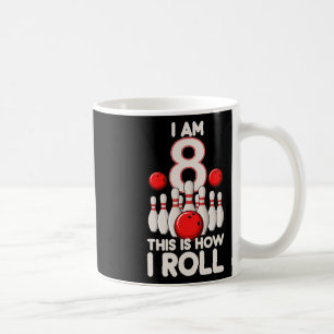 8 Jahre alt Bowling Party 8. Geburtstag ist, wie i Kaffeetasse