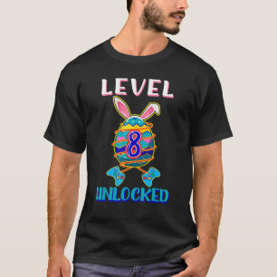 8 Jahre alt Geburt ungesperrte Level Gamer Eas T-Shirt