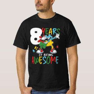 8 Jahre alt Geburtstag Junge oder Mädchen Autismus T-Shirt