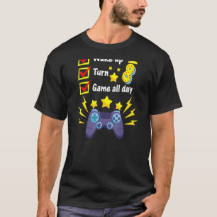 8 Jahre alt Level 8 unverschlossenes Spiel Ganztag T-Shirt
