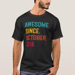 8 Jahre alt Phantastisch seit Oktober 2014 8. Gebu T-Shirt