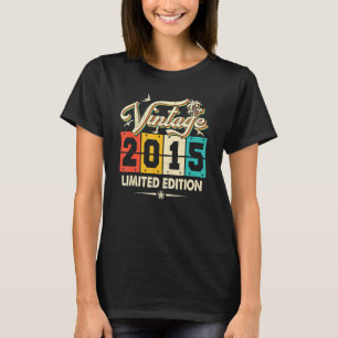 8 Jahre alt Retro Vintag Geboren im Jahr 2015 8. G T-Shirt