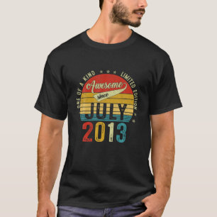 8 Jahre alt Vintag 2013 limitierte Auflage Retro 8 T-Shirt