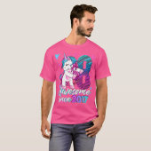 8 Jahre alte Einhorngeschenke für Mädchen 8. Gebur T-Shirt (Vorne ganz)