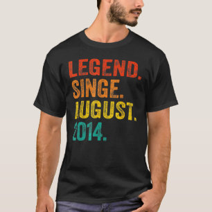 8 Jahre alte Legende Seit August 2014 8. Geburtsta T-Shirt