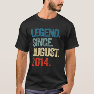 8 Jahre alte Legende Seit August 2014 8. Geburtsta T-Shirt