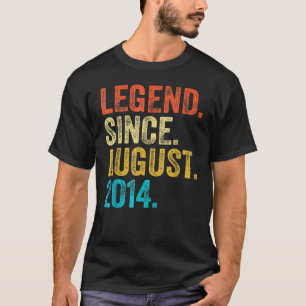8 Jahre alte Legende Seit August 2014 8. Geburtsta T-Shirt