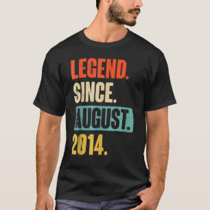 8 Jahre alte Legende Seit August 2014 8. Geburtsta T-Shirt