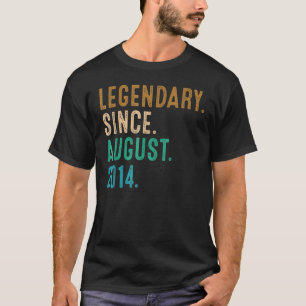 8 Jahre alte Legende Seit August 2014 8. Geburtsta T-Shirt