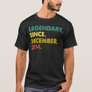 8 Jahre alte Legende Seit Dezember 2014 8. Geburts T-Shirt