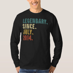 8 Jahre alte Legende seit Juli 2014 8. Geburtstag T-Shirt