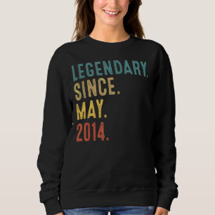 8 Jahre alte Legende seit Mai 2014 8. Geburtstag Sweatshirt
