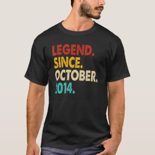 8 Jahre alte Legende seit Oktober 2014 8. Geburtst T-Shirt