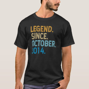 8 Jahre alte Legende seit Oktober 2014 8. Geburtst T-Shirt