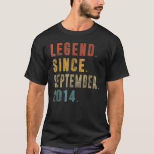 8 Jahre alte Legende Seit September 2014 8. Geburt T-Shirt